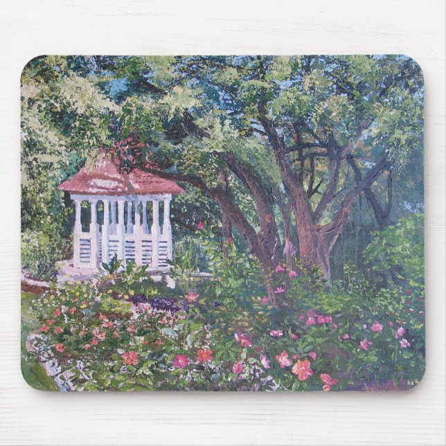 Mousepad Jardim de rosas do Mabel Davis de Zilker (Frente)