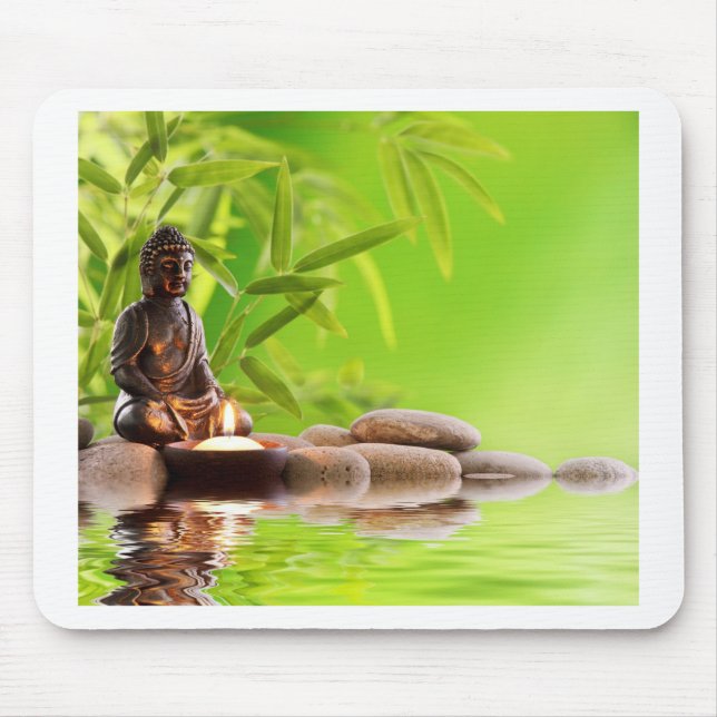 Mousepad jardim de serenidade do buddha zen (Frente)