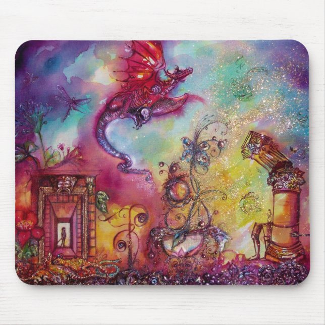 MOUSEPAD JARDIM DE SOMBRAS PERDIDAS - RAGÃO VERMELHO VOANTE (Frente)