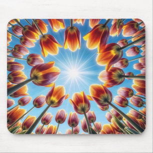 Mousepad Jardim De Tulipas Neerlandês Ao Sol