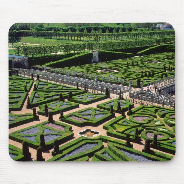 Mousepad Jardim de Villandry Chateau, Indre-et-Loire, (Frente)