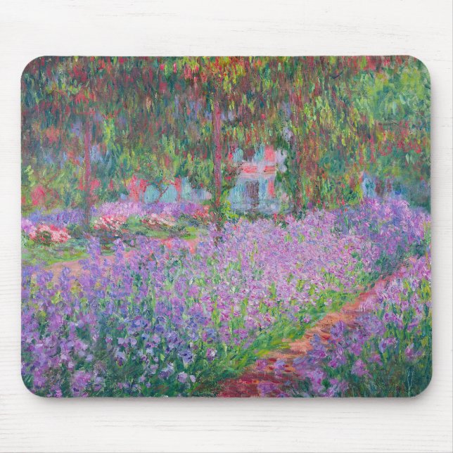 Mousepad Jardim do Artista em Giverny por Claude Monet (Frente)