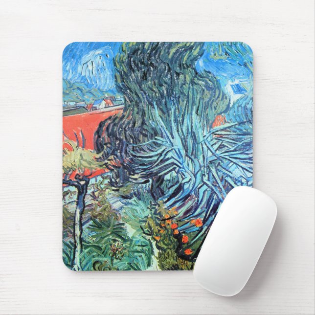Mousepad Jardim do Doutor Gachet, Auvers de Vincent van Gog (Com mouse)