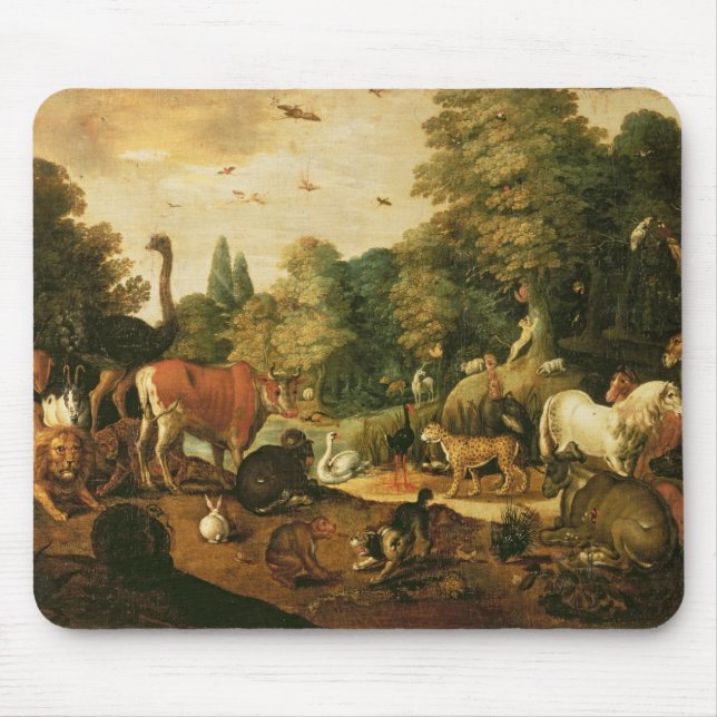 Mousepad Jardim do Éden (óleo em canvas) (Frente)