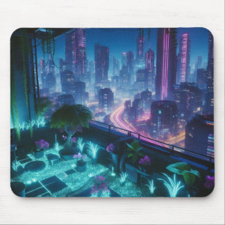 Mousepad Jardim do Telhado Bioluminescente