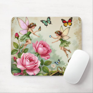 Mousepad Jardim Encantado de Fadas Florais