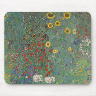 Mousepad Jardim fazenda Girassóis por Gustav Klimt Painting
