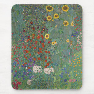 Mousepad Jardim fazenda Girassóis por Gustav Klimt Painting