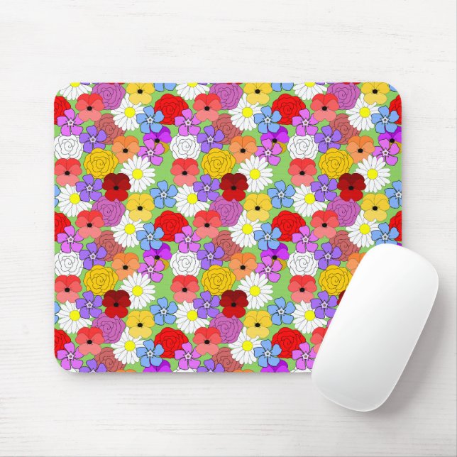 Mousepad Jardim Flor (Com mouse)
