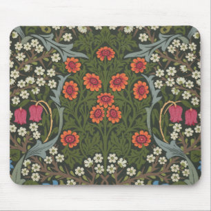 Mousepad Jardim Flor Clássico de Amieiro Preto William Morr