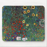 Mousepad Jardim Flor Gustav Klimt<br><div class="desc">Mouse Pad que apresenta o Jardim de Fazendas de pintura de Gustav Klimt com girassóis (1907). Um belo jardim de girassóis e belas flores azuis,  vermelhas,  roxas,  rosa e brancas. Um presente de excelente para fãs de Arte Nouveau e de Arte Austríaca.</div>
