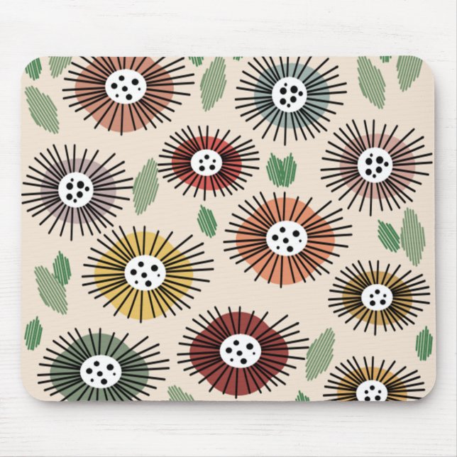 Mousepad Jardim Flor Scandi (Frente)