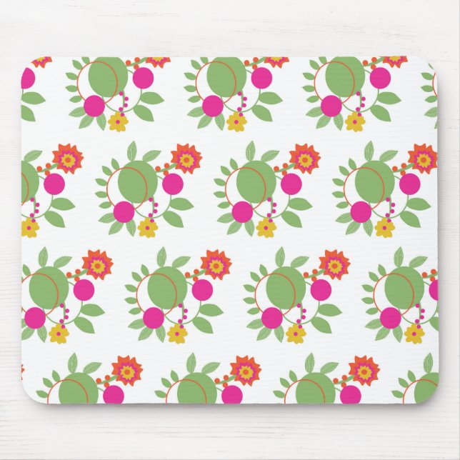 Mousepad Jardim Floral Hippy do Mouse Personalizado (Frente)