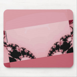 Mousepad Jardim fractal cremoso