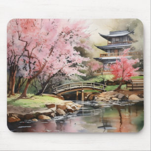 Mousepad Jardim Japonês Primavera
