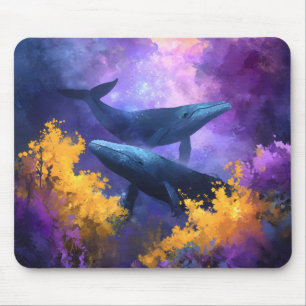 Mousepad Jardim Oceânico Abstrato