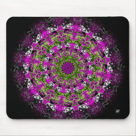 Mousepad Jardim secreto (padrão abstrato colorido)