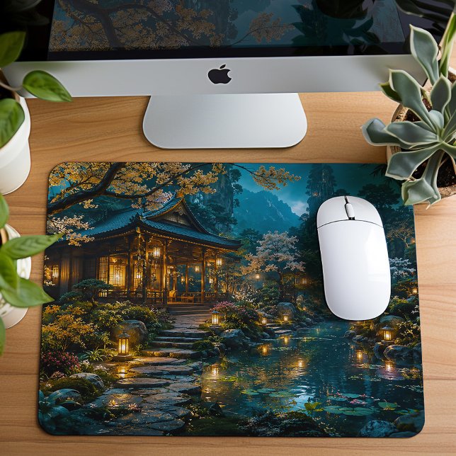 Mousepad Jardim Zen Japonês Encantado (Criador carregado)