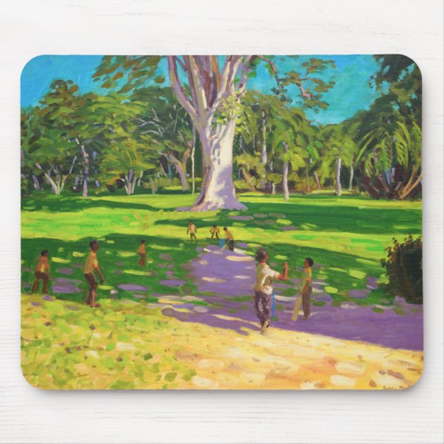 Mousepad Jardins botânicos Dominica do fósforo do grilo (Frente)