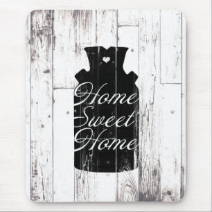 Mousepad Jarra de Leite de Madeira Branca Fazenda Rústica C