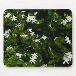 Mousepad Jasmine Flowers Tropical Floral Botânica
