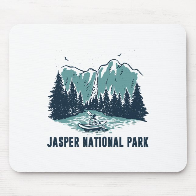 Mousepad Jasper Montanha Alberta Canadá Jasper Parque Nacio (Frente)