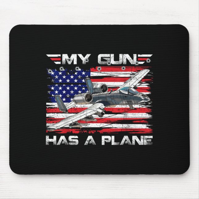 Mousepad Jato de Ataque Militar Aeronave de Apoio Aéreo Pro (Frente)