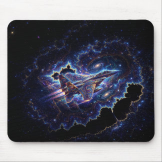 Mousepad Jato de Combate Mandelbrot Fantasia no Portal Frac