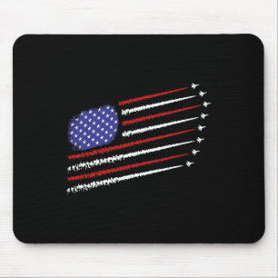 Mousepad Jatos de Combate Com a Bandeira Americana dos EUA