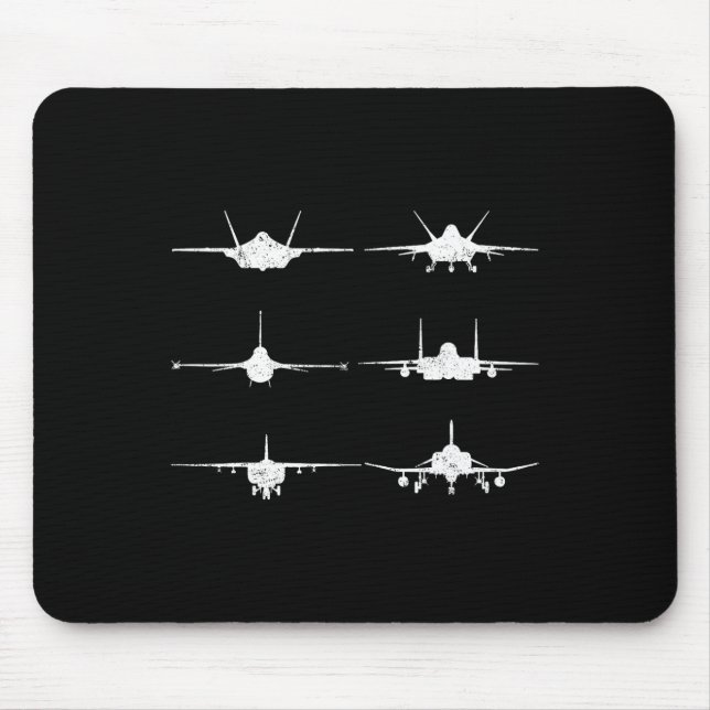 Mousepad Jatos de Combatente da Força Aérea F-4 F-111 F-15  (Frente)