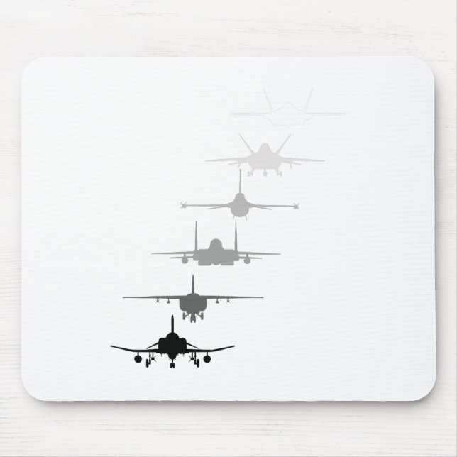 Mousepad Jatos de Combatente da Força Aérea F-4 F-111 F-15  (Frente)