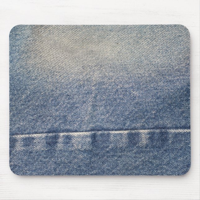 Mousepad Jeans desbotados / Tecido denim (Frente)
