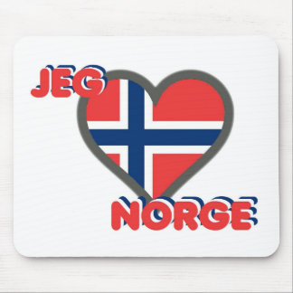 Mousepad Jeg Elsker Norge (amor Noruega de I)