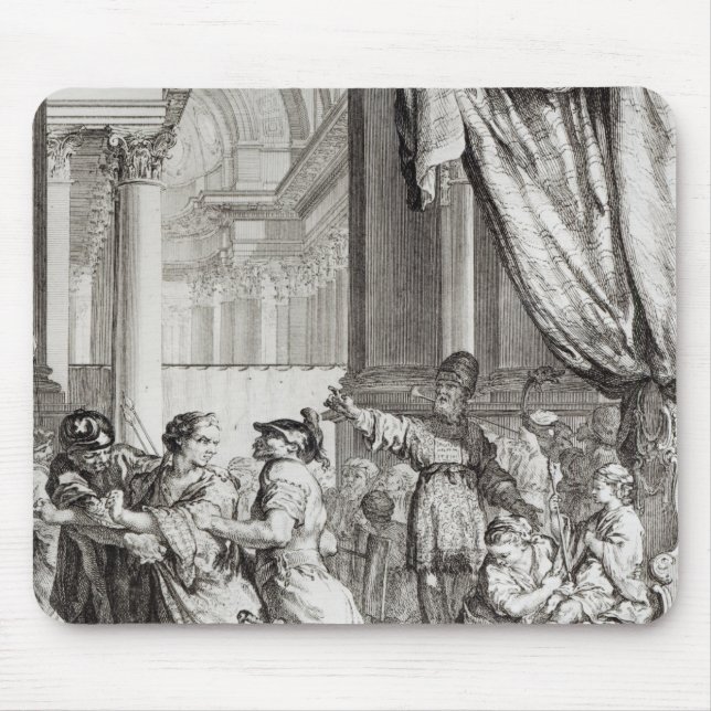 Mousepad Jehoiada, padre alto da proclamação de Jerusalem (Frente)