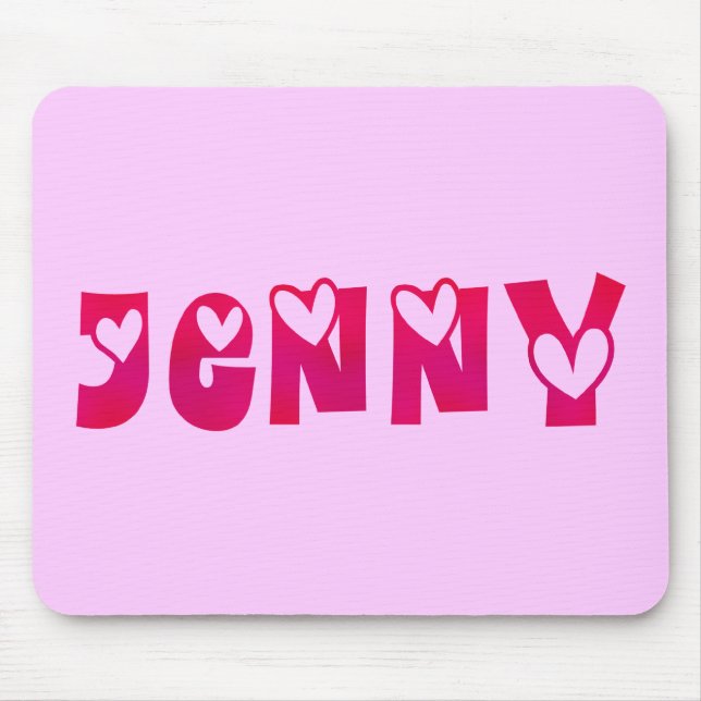 Mousepad Jenny in Hearts (Frente)