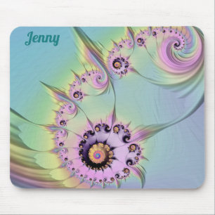 Mousepad ~JENNY~ Personalizado Design Fractal 3D Pastel ~
