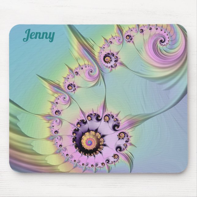 Mousepad ~JENNY~ Personalizado Design Fractal de Pastel 3D  (Frente)