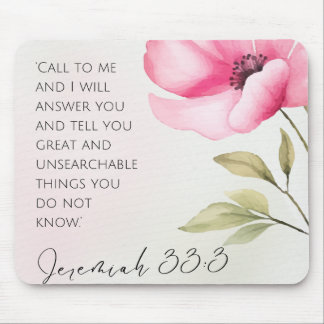 Mousepad Jeremiah 33:3 Pad Rosa Rosa Rosa Rosa Rosa Rosa Ro