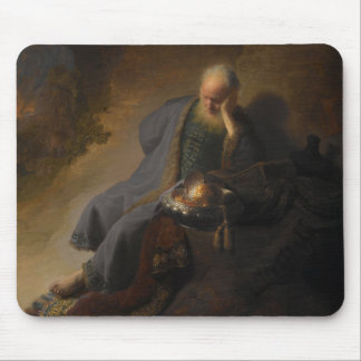 Mousepad Jeremiah Lamentando a Destruição de Jerusalém