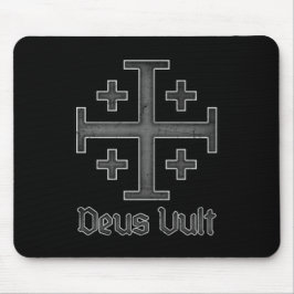 Mousepad Jerusalem Cavaleiro Templário Cruzador Cruzado Deu