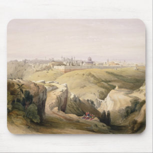 Mousepad Jerusalem do Monte das Oliveiras, o 8 de abril de