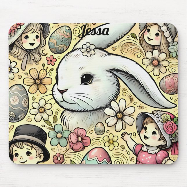 Mousepad JESSA ~ Vintage Páscoa ~ (Frente)
