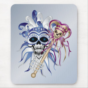 Mousepad Jester Skull