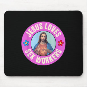 Mousepad Jesus Adora Trabalhadores Flores Cristãs De Fé