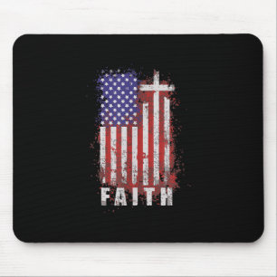 Mousepad Jesus ama Fé cristã patriótica Jesus EUA