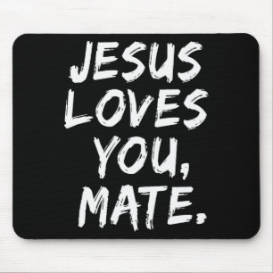 Mousepad Jesus Ama Você Companheiro Crente Cristão Fé Deus