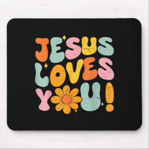 Mousepad Jesus Ama Você Garota Adolescente Cristã Deus Irmã