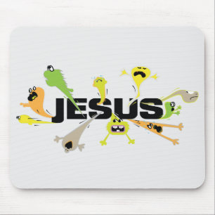 Mousepad Jesus Assustador