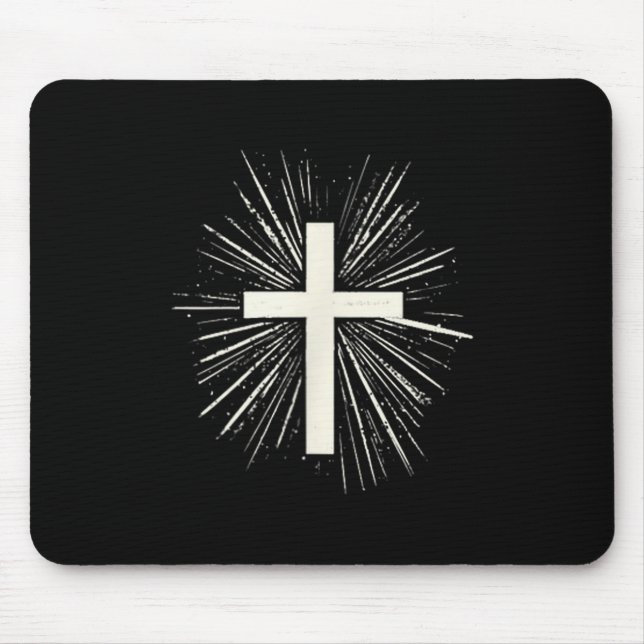 Mousepad Jesus Christ Design For Christians Men Women Chris (Frente)