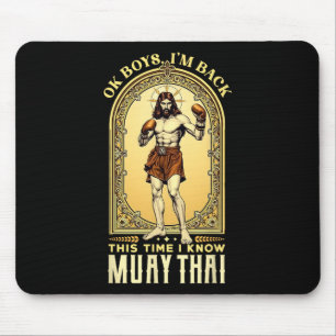 Mousepad Jesus conhece Muay Thai Boxing Mma